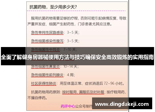 全面了解健身房器械使用方法与技巧确保安全高效锻炼的实用指南